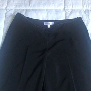 White House Black market black trousers with ankle slit